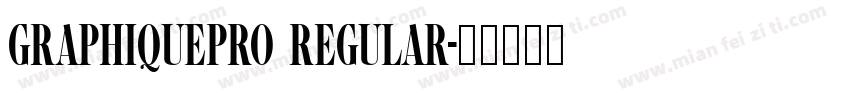 GraphiquePro Regular字体转换